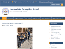 Tablet Screenshot of immaculateconceptionschoolnyc.org